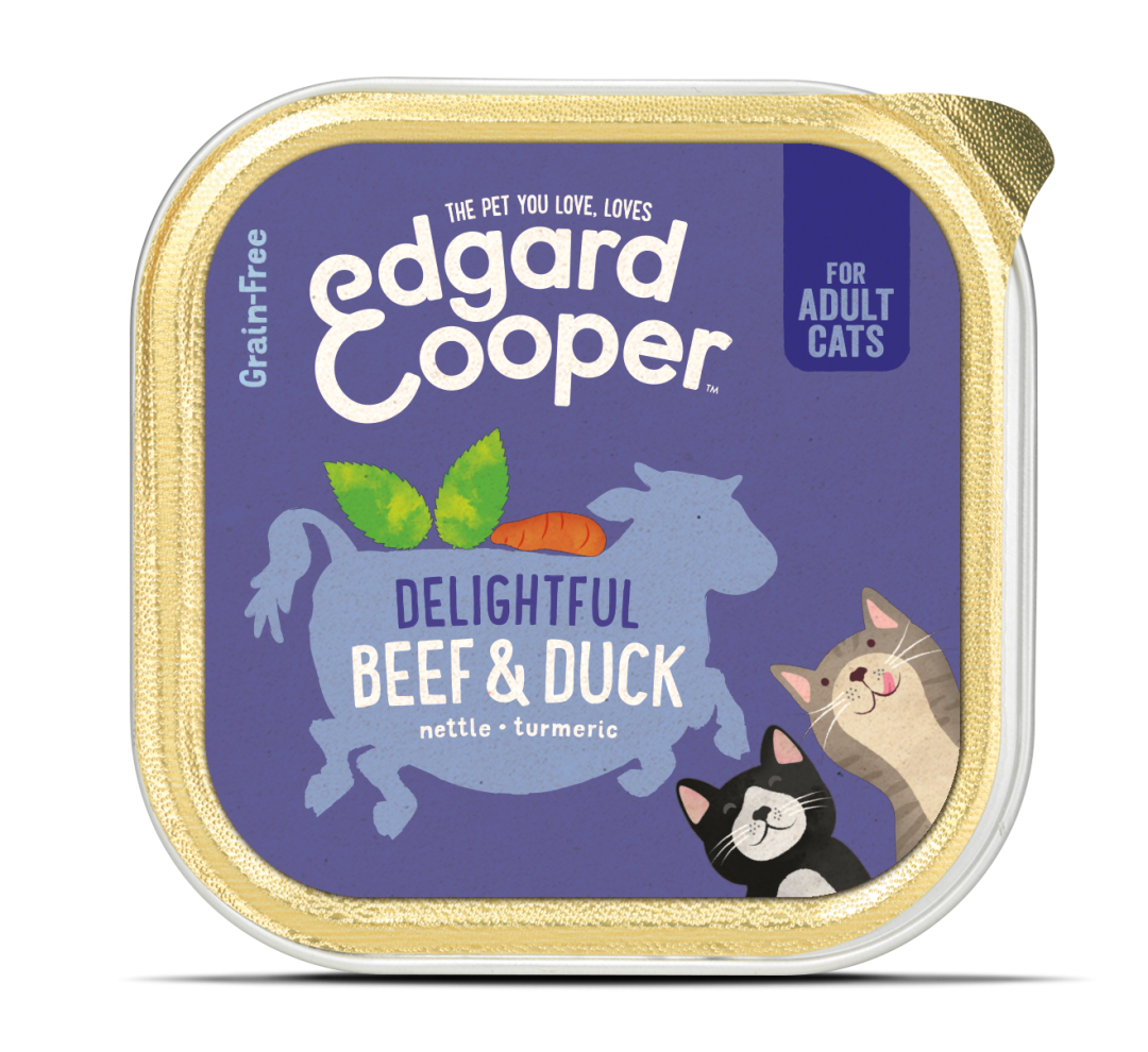 Edgard & Cooper kattenvoer Adult rund en eend 85 gr